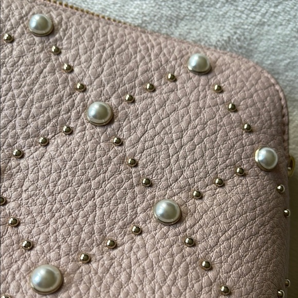 Kate Spade Pink Quilted Clutch with Gold Studs - Picture 11 of 12